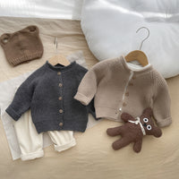 Load image into Gallery viewer, Baby Kid Girls Boys Solid Color Cardigan Wholesale 24091374
