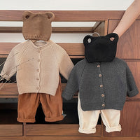 Load image into Gallery viewer, Baby Kid Girls Boys Solid Color Cardigan Wholesale 24091374

