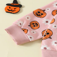 Load image into Gallery viewer, 2 Pieces Set Baby Kid Girls Boys Halloween Flower Tops And Pants Wholesale 24092601
