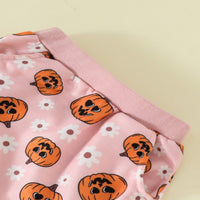 Load image into Gallery viewer, 2 Pieces Set Baby Kid Girls Boys Halloween Flower Tops And Pants Wholesale 24092601
