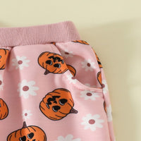 Load image into Gallery viewer, 2 Pieces Set Baby Kid Girls Boys Halloween Flower Tops And Pants Wholesale 24092601
