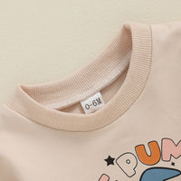 Load image into Gallery viewer, 2 Pieces Set Baby Kid Girls Boys Letters Tops And Solid Color Pants Wholesale 24092607
