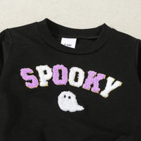 Load image into Gallery viewer, 2 Pieces Set Baby Kid Boys Halloween Letters Tops And Solid Color Pants Wholesale 24092609
