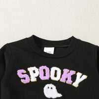 Load image into Gallery viewer, 2 Pieces Set Baby Kid Boys Halloween Letters Tops And Solid Color Pants Wholesale 24092609
