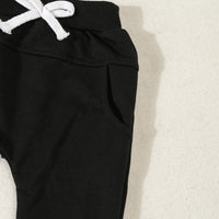 Load image into Gallery viewer, 2 Pieces Set Baby Kid Boys Halloween Letters Tops And Solid Color Pants Wholesale 24092609
