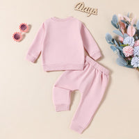 Load image into Gallery viewer, 2 Pieces Set Baby Kid Girls Checked Tops And Solid Color Pants Wholesale 24092611
