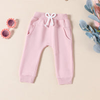 Load image into Gallery viewer, 2 Pieces Set Baby Kid Girls Checked Tops And Solid Color Pants Wholesale 24092611
