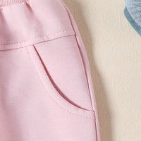 Load image into Gallery viewer, 2 Pieces Set Baby Kid Girls Checked Tops And Solid Color Pants Wholesale 24092611
