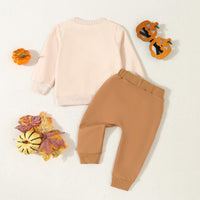 Load image into Gallery viewer, 2 Pieces Set Baby Kid Girls Boys Letters Tops And Solid Color Pants Wholesale 24092613
