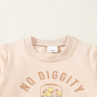 Load image into Gallery viewer, 2 Pieces Set Baby Kid Girls Boys Letters Tops And Solid Color Pants Wholesale 24092613
