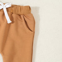 Load image into Gallery viewer, 2 Pieces Set Baby Kid Girls Boys Letters Tops And Solid Color Pants Wholesale 24092613
