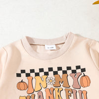 Load image into Gallery viewer, 2 Pieces Set Baby Kid Girls Halloween Letters Flower Tops And Solid Color Pants Wholesale 24092614
