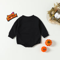 Load image into Gallery viewer, Baby Girls Boys Letters Embroidered Halloween Rompers Wholesale 24092618
