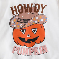 Load image into Gallery viewer, 2 Pieces Set Baby Kid Girls Halloween Letters Tops And Solid Color Pants Wholesale 24092624
