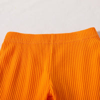 Load image into Gallery viewer, 2 Pieces Set Baby Kid Girls Halloween Letters Tops And Solid Color Pants Wholesale 24092624
