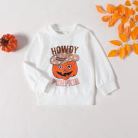 Load image into Gallery viewer, 2 Pieces Set Baby Kid Girls Halloween Letters Tops And Solid Color Pants Wholesale 24092624
