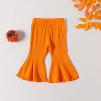 Load image into Gallery viewer, 2 Pieces Set Baby Kid Girls Halloween Letters Tops And Solid Color Pants Wholesale 24092624
