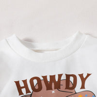 Load image into Gallery viewer, 2 Pieces Set Baby Kid Girls Halloween Letters Tops And Solid Color Pants Wholesale 24092624

