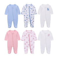 Load image into Gallery viewer, Baby Girls Boys Solid Color Cartoon Print Jumpsuits Wholesale 24101002
