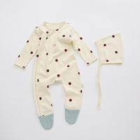 Load image into Gallery viewer, Baby Girls Boys Flower Polka dots Print Jumpsuits Wholesale 24101003
