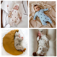 Load image into Gallery viewer, Baby Girls Boys Flower Polka dots Print Jumpsuits Wholesale 24101003
