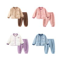Load image into Gallery viewer, Kid Girls Boys Winter Solid Color Sleepwears Wholesale 24102301
