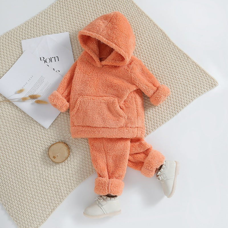 Baby Kid Girls Winter Solid Color Sleepwears Wholesale 24102312