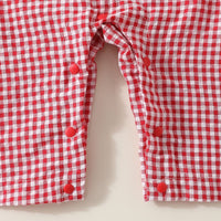 Load image into Gallery viewer, Baby Girls Checked Cartoon Christmas Jumpsuits Wholesale 24110102
