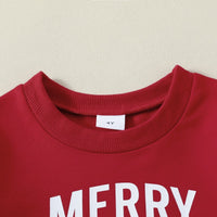 Load image into Gallery viewer, Kid Girls Boys Letters Christmas Tops Wholesale 24110104
