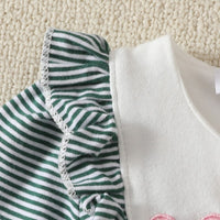 Load image into Gallery viewer, Baby Girls Striped Cartoon Christmas Jumpsuits Wholesale 24110106
