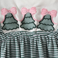 Load image into Gallery viewer, Baby Girls Striped Cartoon Christmas Jumpsuits Wholesale 24110106
