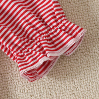 Load image into Gallery viewer, Baby Girls Striped Cartoon Christmas Jumpsuits Wholesale 24110106
