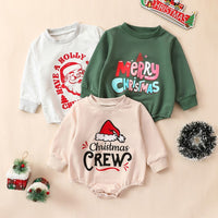 Load image into Gallery viewer, Baby Girls Boys Letters Christmas Rompers Wholesale 24110112
