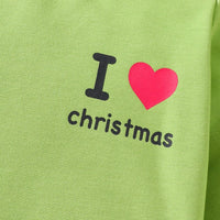 Load image into Gallery viewer, 2 Pieces Set Baby Kid Girls Boys Christmas Letters Love heart Print Tops And Cartoon Pants Wholesale 24110113
