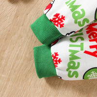 Load image into Gallery viewer, 2 Pieces Set Baby Kid Girls Boys Christmas Letters Love heart Print Tops And Cartoon Pants Wholesale 24110113
