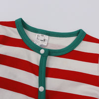 Load image into Gallery viewer, 2 Pieces Set Baby Girls Boys Striped Color-blocking Jumpsuits And Hats Wholesale 24110114
