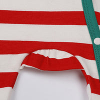 Load image into Gallery viewer, 2 Pieces Set Baby Girls Boys Striped Color-blocking Jumpsuits And Hats Wholesale 24110114
