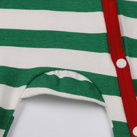 Load image into Gallery viewer, 2 Pieces Set Baby Girls Boys Striped Color-blocking Jumpsuits And Hats Wholesale 24110114
