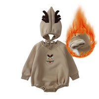 Load image into Gallery viewer, Baby Girls Boys Solid Color Cartoon Christmas Rompers And Hats Wholesale 24110115
