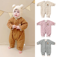 Load image into Gallery viewer, Baby Girls Boys Solid Color Cartoon Jumpsuits Wholesale 24110603
