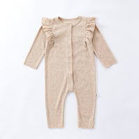 Load image into Gallery viewer, Baby Girls Solid Color Rompers Or Jumpsuits Wholesale 24110621
