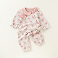 Load image into Gallery viewer, Baby Girls Love heart Polka dots Print Jumpsuits Wholesale 24110624
