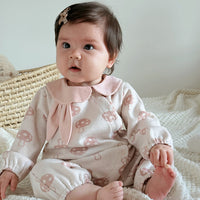 Load image into Gallery viewer, Baby Girls Love heart Polka dots Print Jumpsuits Wholesale 24110624
