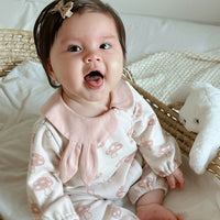 Load image into Gallery viewer, Baby Girls Love heart Polka dots Print Jumpsuits Wholesale 24110624
