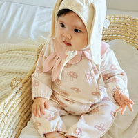 Load image into Gallery viewer, Baby Girls Love heart Polka dots Print Jumpsuits Wholesale 24110624
