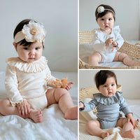 Load image into Gallery viewer, Baby Girls Solid Color Rompers Wholesale 24110627

