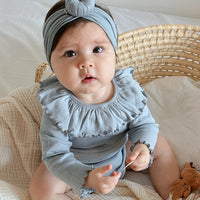 Load image into Gallery viewer, Baby Girls Solid Color Rompers Wholesale 24110627
