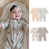 Load image into Gallery viewer, Baby Girls Boys Animals Cartoon Print Jumpsuits Wholesale 24110629
