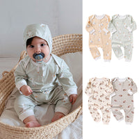 Load image into Gallery viewer, Baby Girls Boys Animals Cartoon Print Jumpsuits Wholesale 24110630
