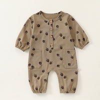 Load image into Gallery viewer, Baby Girls Boys Fruit Polka dots Print Jumpsuits Wholesale 24110631
